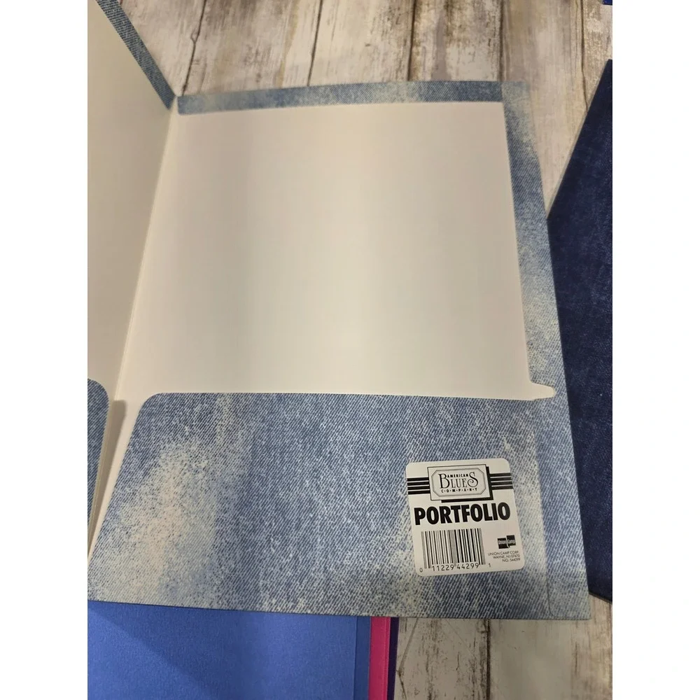 Vintage 90s Mead Trapper Keeper Portfolios & American Blues Denim Folders Lot